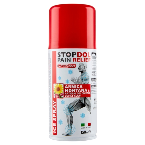 Pharmadoct Stop Dol Pain Relief Ice Spray Arnica Montana & Artiglio del Diavolo 150 ml